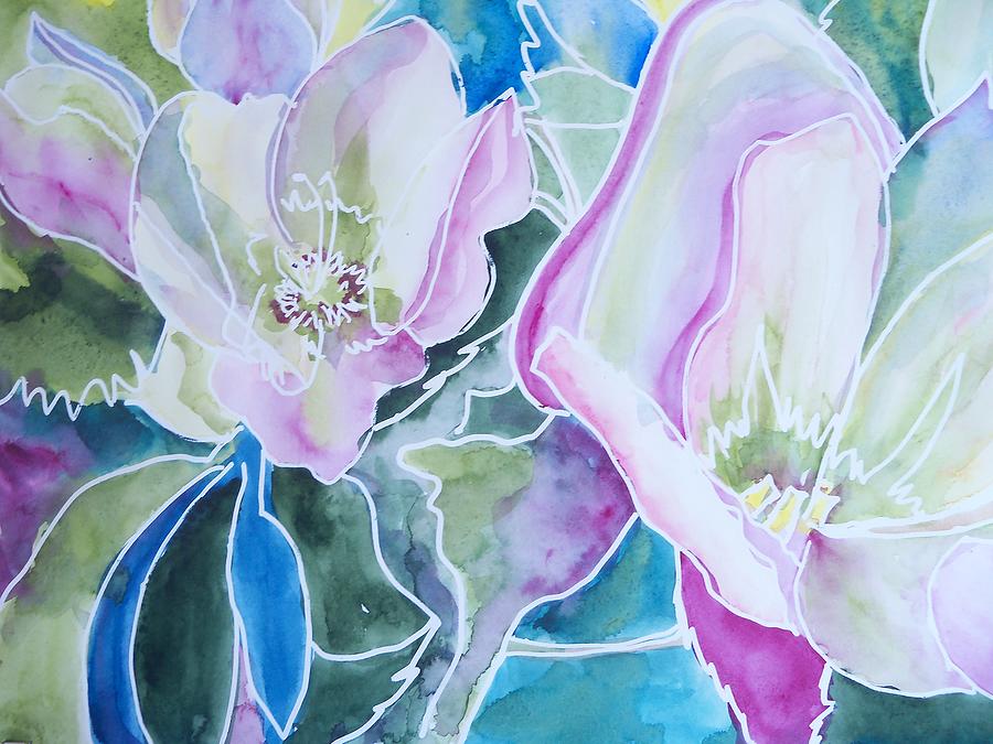 Magnolia Time Painting by Sandy Collier