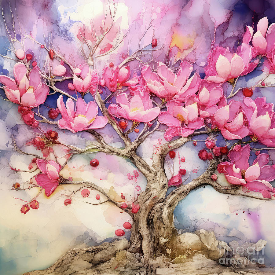 Magnolia Tree Of Life Painting