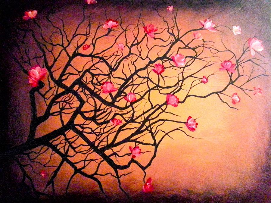 Magnolias 1 Painting by Steed Edwards