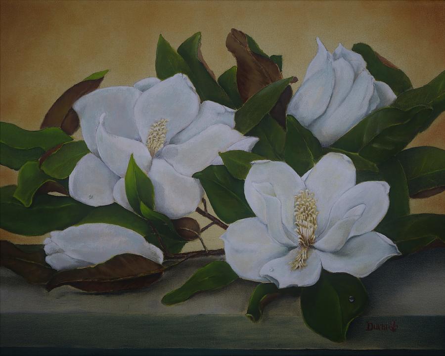 Magnolias 3 Painting by Durhl Davis - Fine Art America