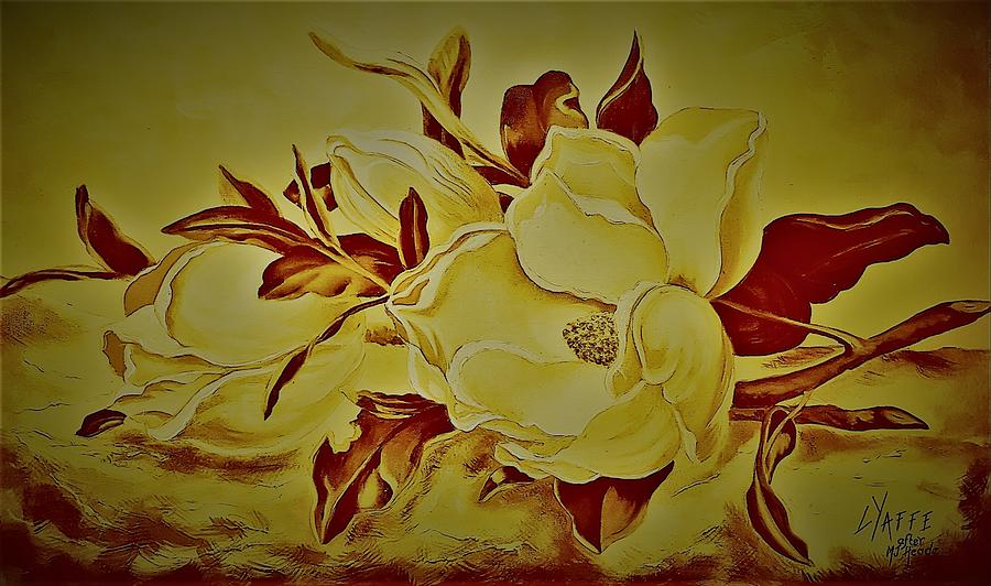 Magnolias Digital Art by Loraine Yaffe