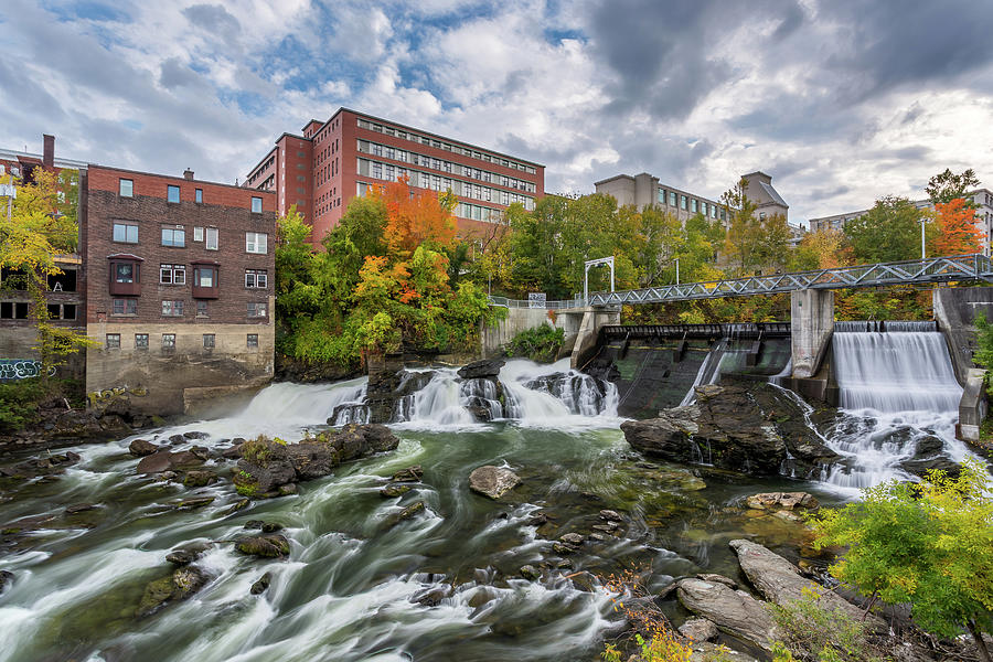 Magog River Downtown Sherbrooke Photograph by Pierre Leclerc Photography
