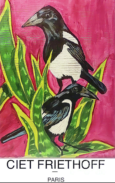 Magpie Mixed Media by Ciet Friethoff