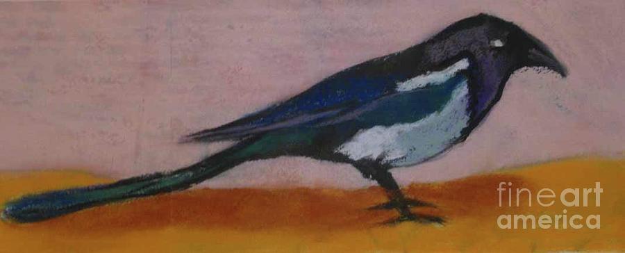 Magpie Pink Painting by Constance Gehring