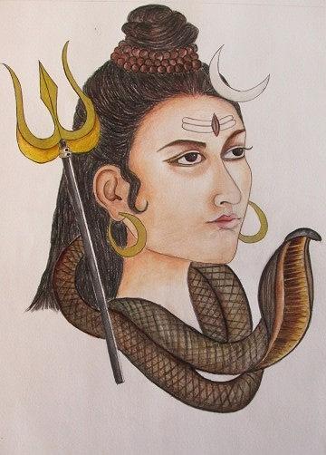 Lord Mahadev Pencil Sketch Service at best price in Puranpur | ID:  2851759873891