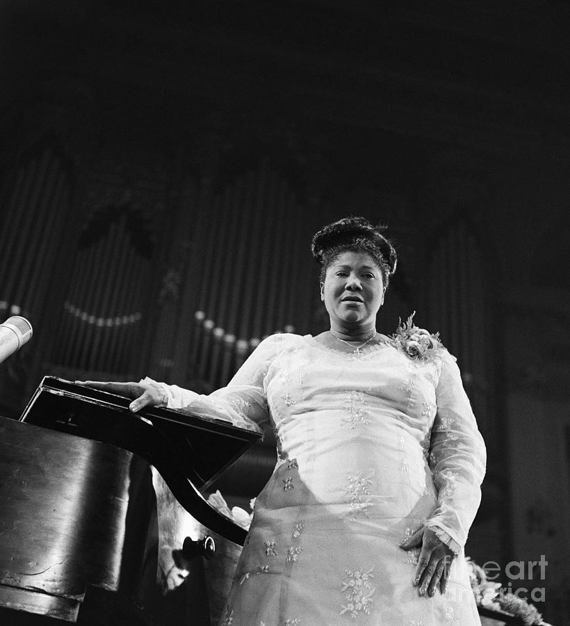 Mahalia Jackson, 1961 Photograph by Dave Brinkman