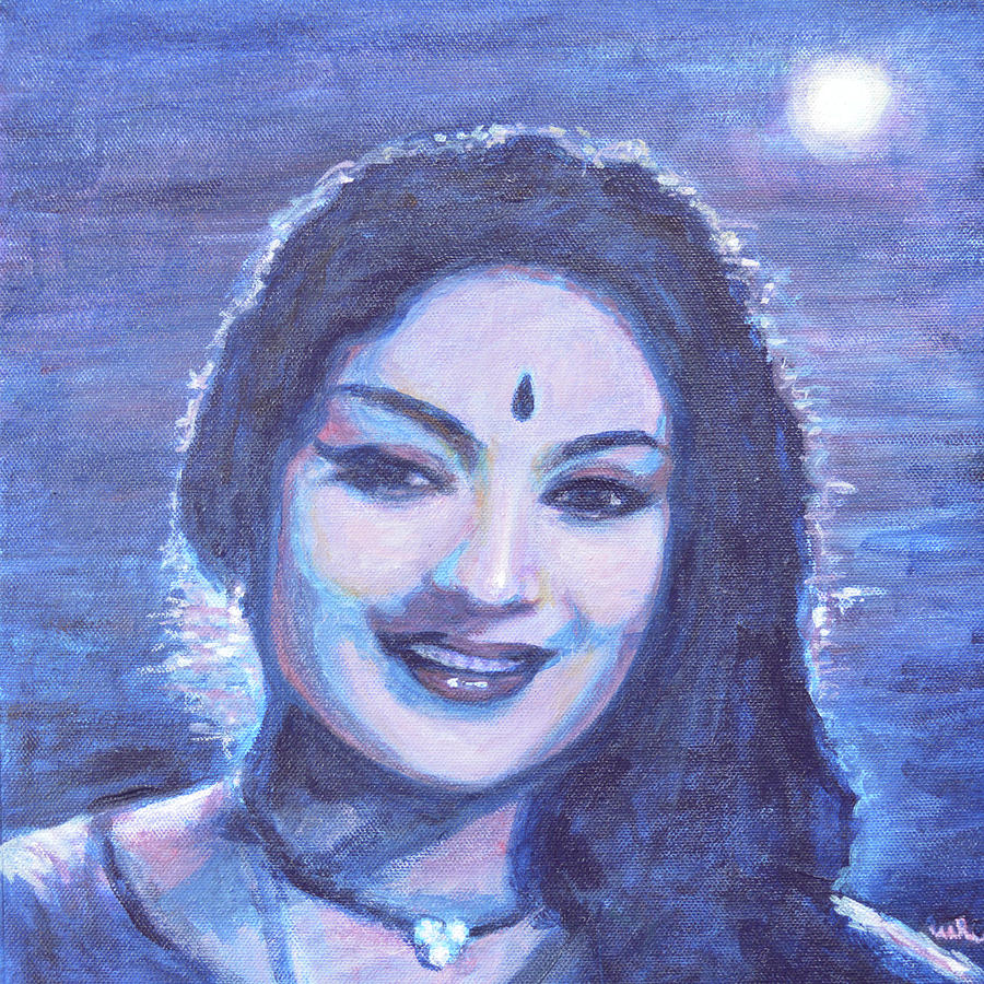 Mahanati Savithri 1 Painting by Usha Shantharam - Pixels