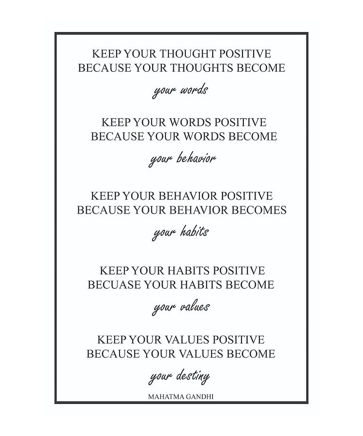 gandhi positive thoughts