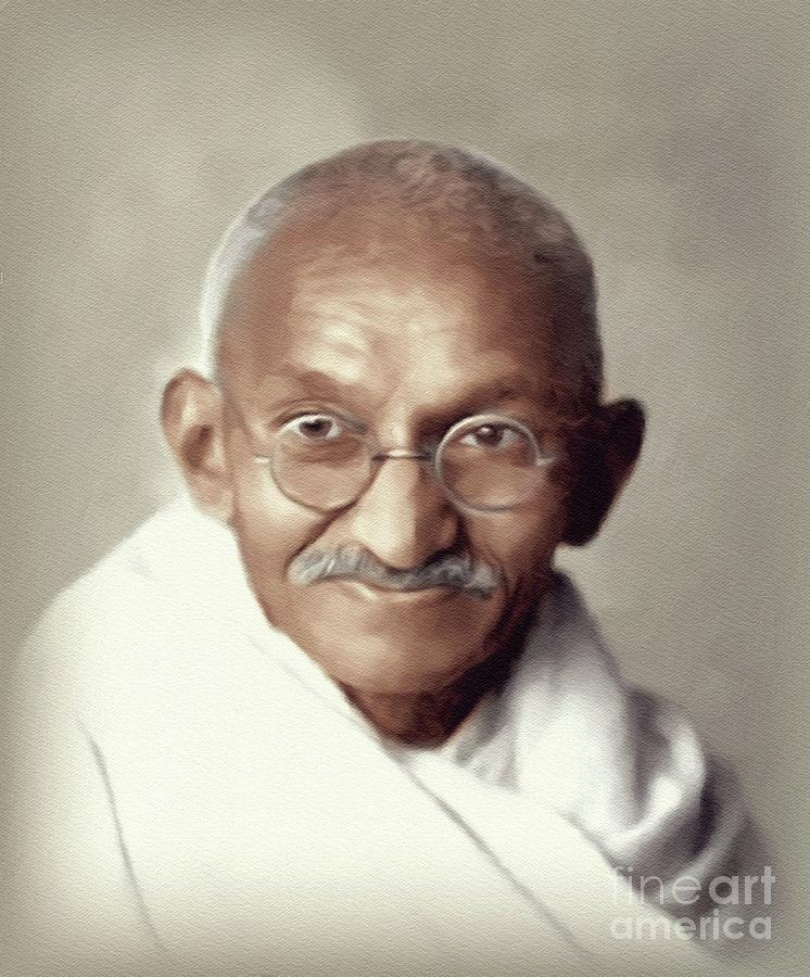 Mahatma Gandhi, Leader Painting By Esoterica Art Agency - Fine Art America