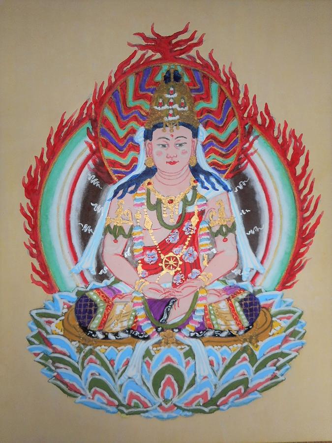 Mahavairocana Painting by Rengetsu Ono - Fine Art America