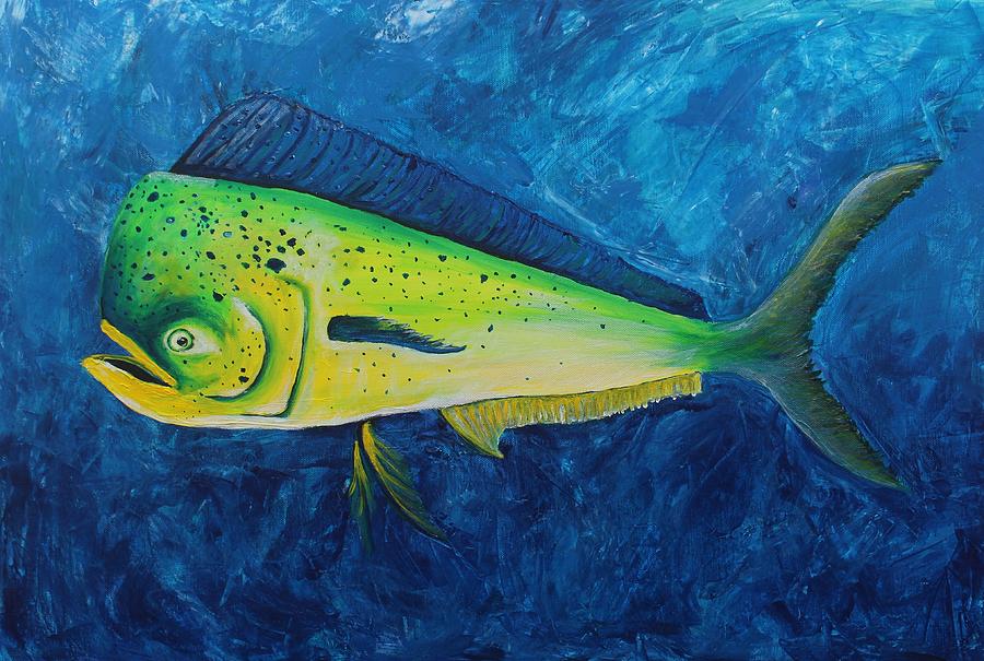 Mahi Mahi Painting by Nikky Viveen