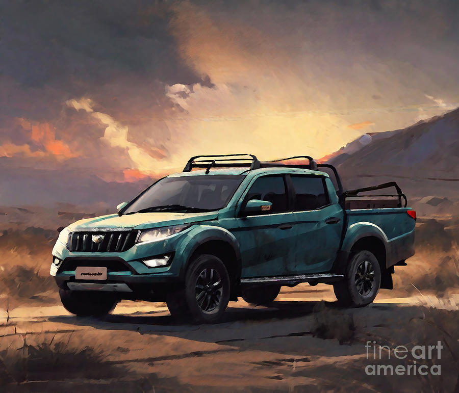 Mahindra Pik Up Karoo Dusk Double Cab Studio 2021 Cars Suvs Drawing by ...