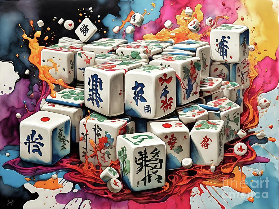 Mahjong Crush Digital Art by Peter Awax - Fine Art America