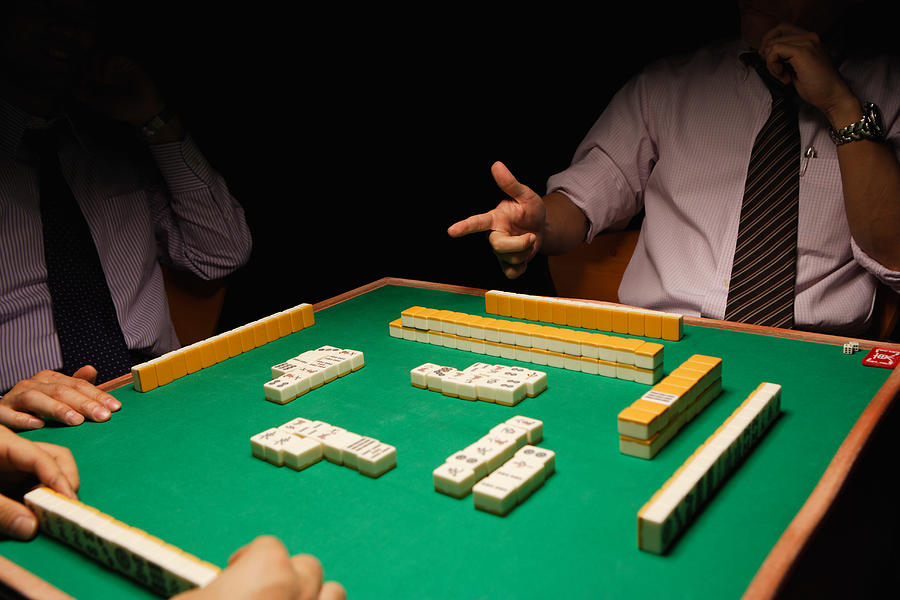 Mahjong players Photograph by Hideki Yoshihara/Aflo