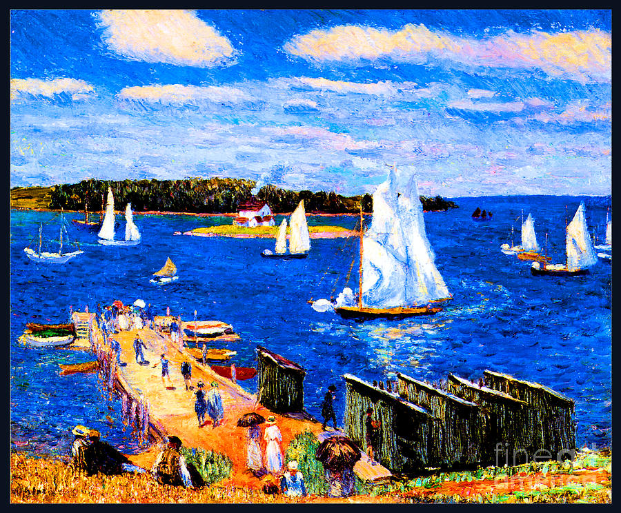 Mahone Bay 1911 Painting by William James Glackens
