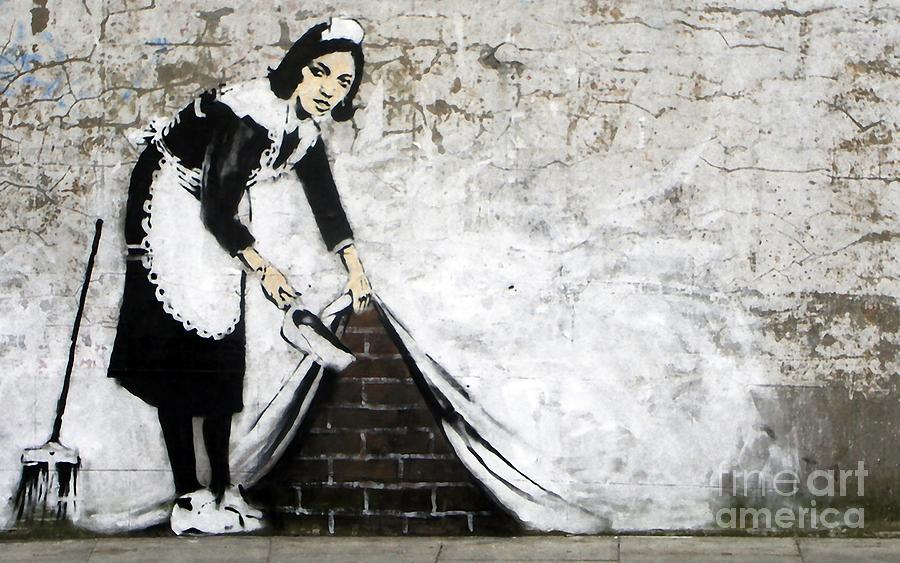 Banksy Mixed Media - Maid by Banksy