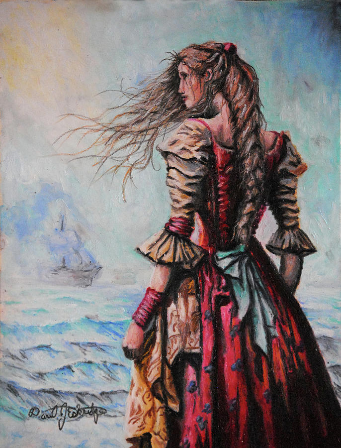 Maiden by the Sea Digital Art by Daniel Eskridge