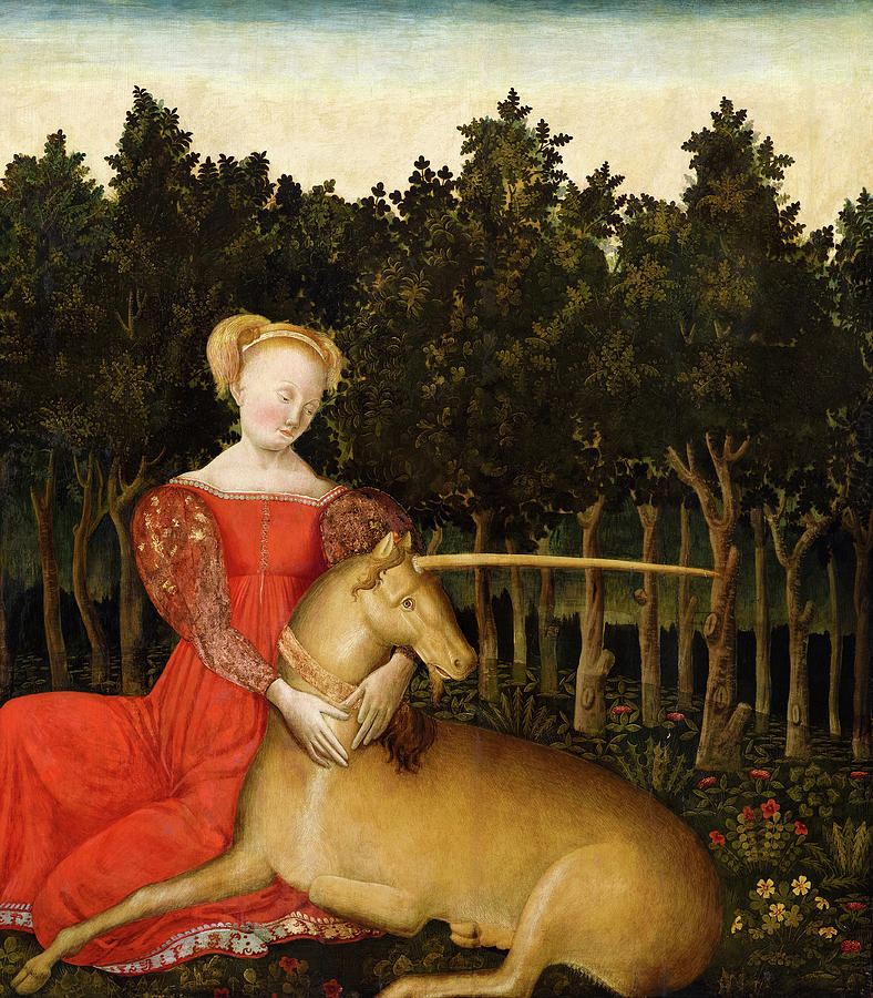 the maiden and the unicorn painting