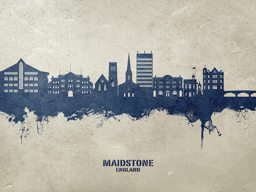Maidstone England Skyline #46 Digital Art by Michael Tompsett