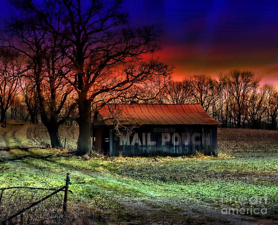 Mail Pouch Barn in Late Evening Photograph by Julie Dant