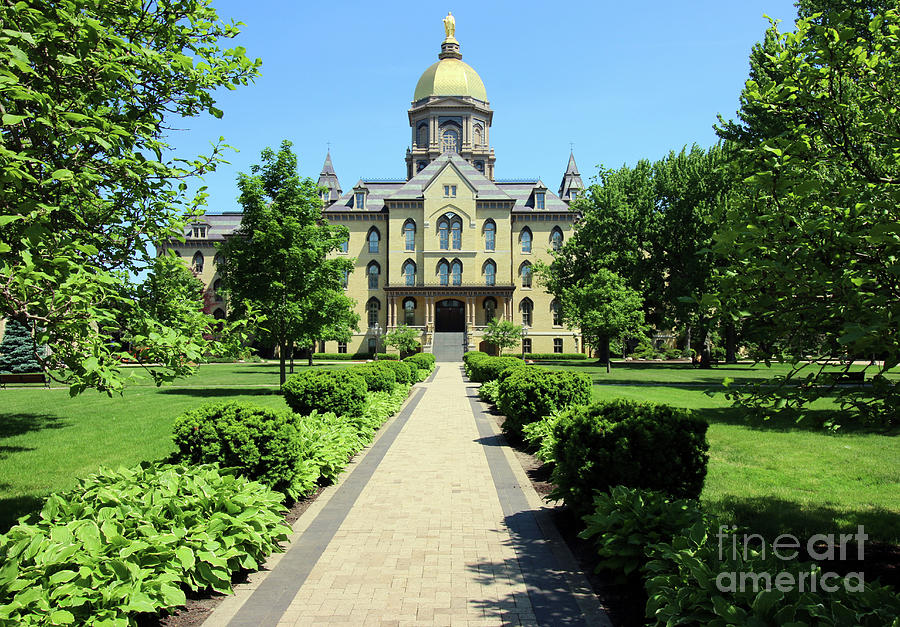 Main Building  University of Notre Dame  6922 Photograph by Jack Schultz