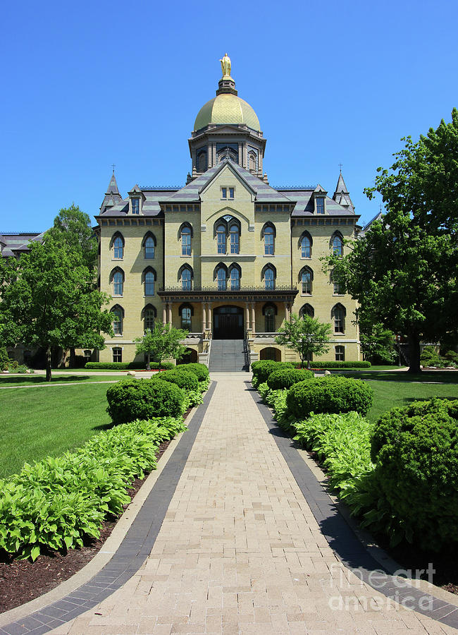 Main Building  University of Notre Dame  6929 Photograph by Jack Schultz