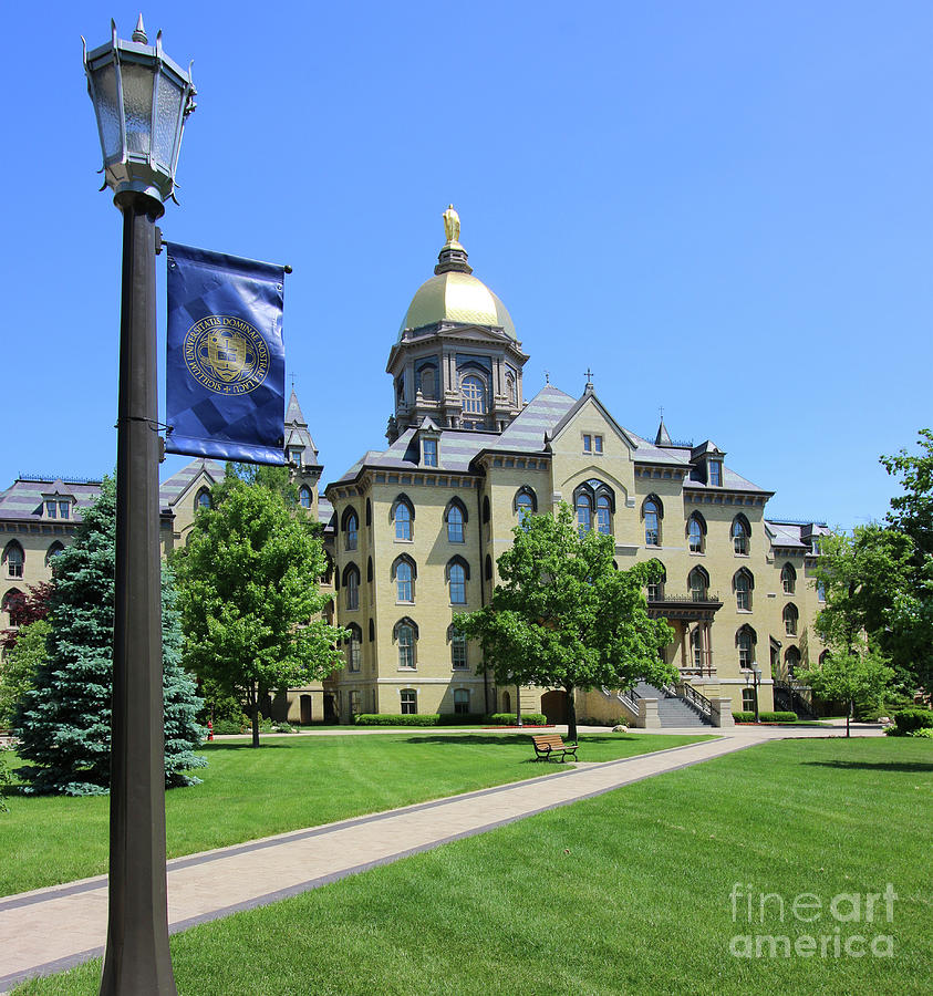 Main Building  University of Notre Dame  6931 Photograph by Jack Schultz