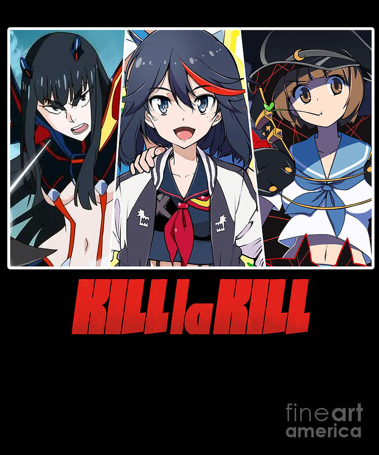 Main Characters Kill La Kill Classic Photo Drawing By Fantasy Anime Fine Art America