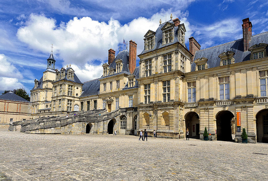 Main facade of the Castle of Fontainebleau  France Photograph by Fandrade