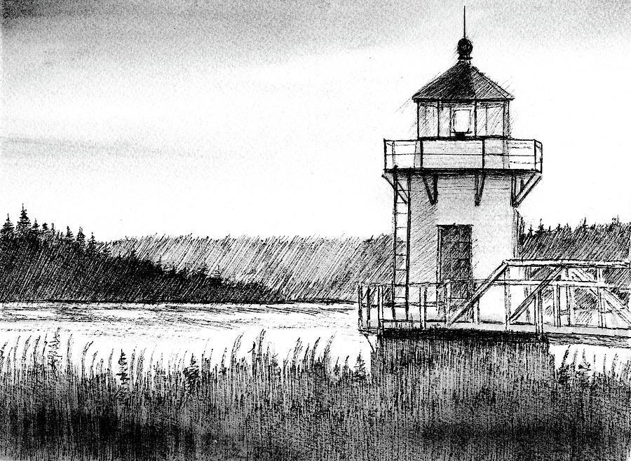 Main Lighthouse Drawing by Al Intindola