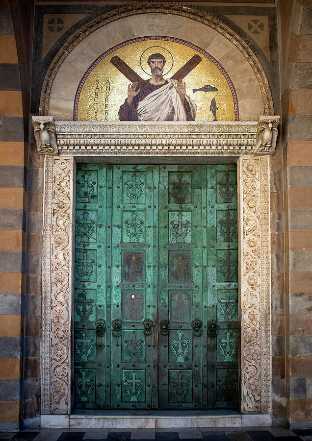Main Portal Of The Amalfi Cathedral Photograph