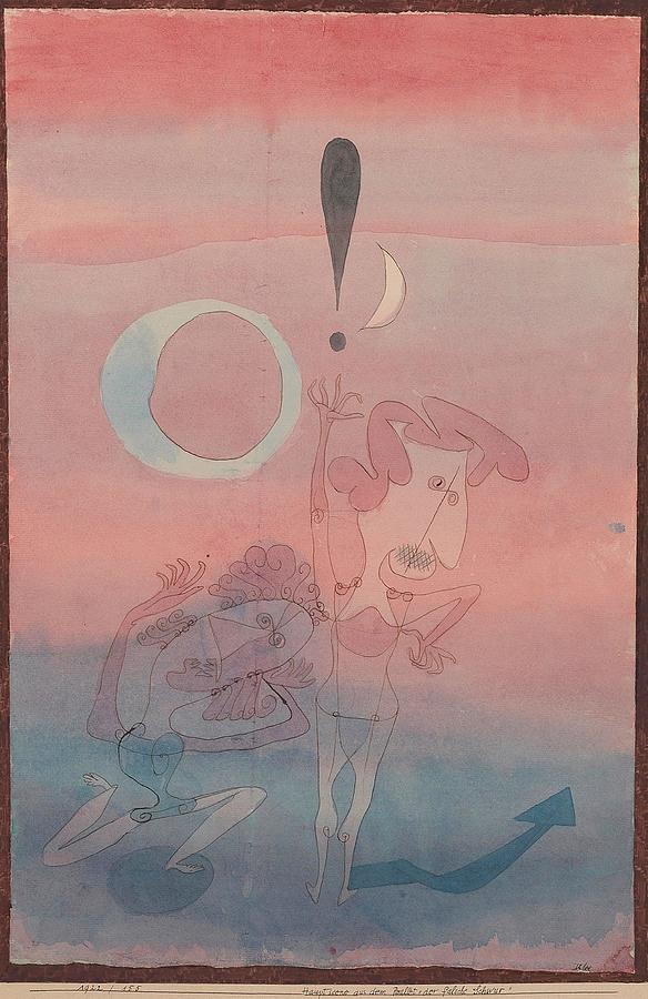 Oath Painting -  Main Scene from the Ballet  The False Oath   by Paul Klee
