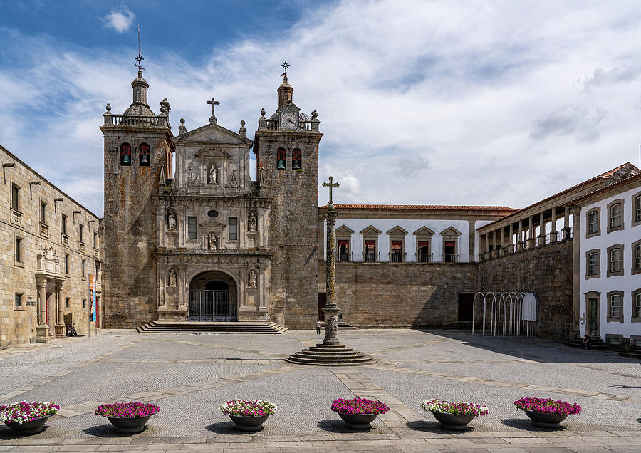 Main Square Of Viseu By The Cathedral In The Old Town Photograph