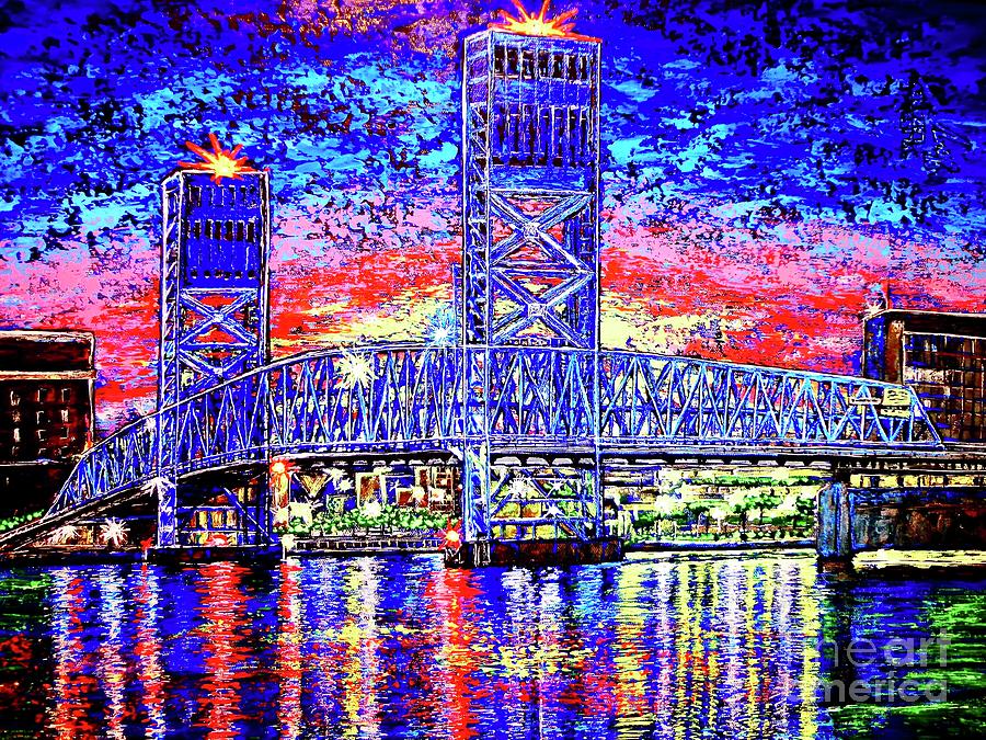 Jacksonville Painting - Main St. Bridge by Viktor Lazarev