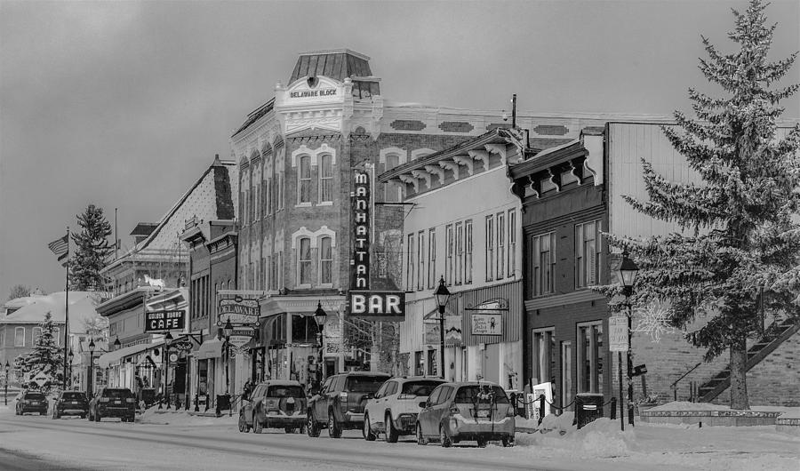 Main Street Leadville, Black and White Version Photograph by Marcy Wielfaert