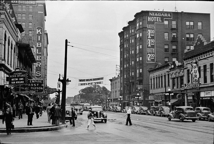 Main street of Peoria Illinois May Photo by Arthur Rothstein Digital ...