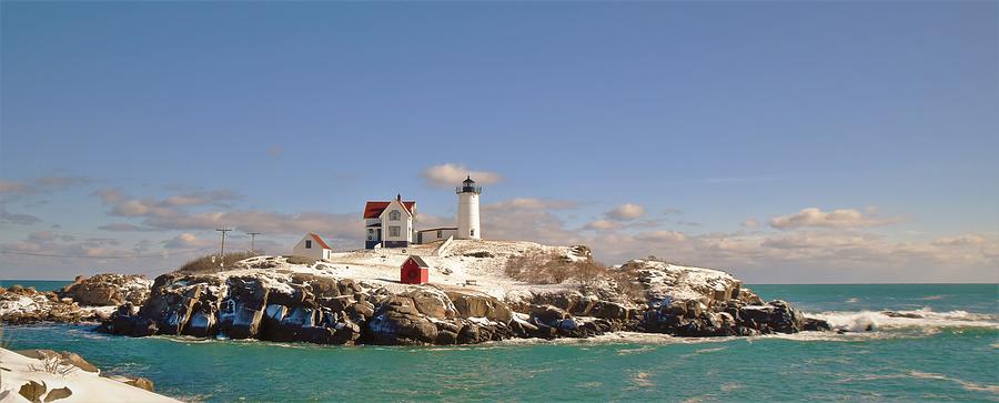 - Maine beauty - Nubble Lighthouse York ME  Photograph by THERESA Nye