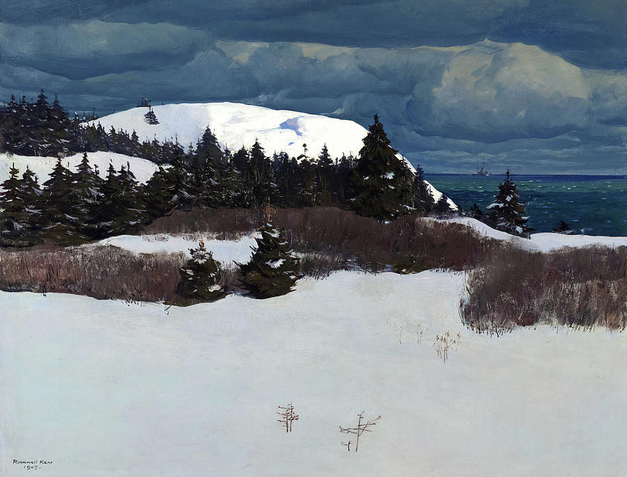 Norman Rockwell Painting - Maine Coast, 1907 by Rockwell Kent