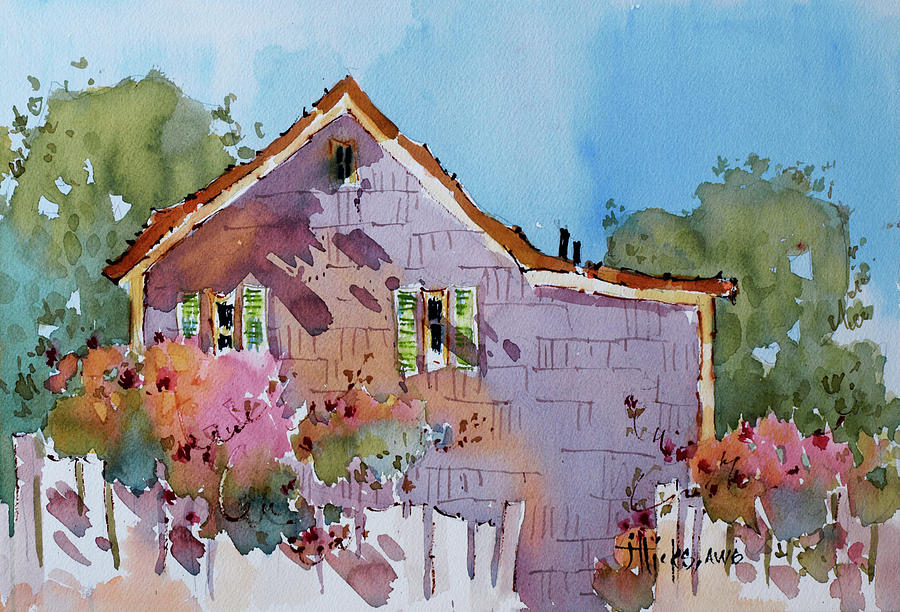 Maine Cottage Painting by Joyce Hicks