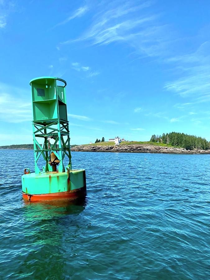 Maine Harbor Buoy Photograph by Jonathan Sabin