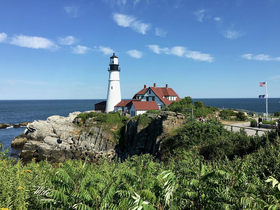 Maine lighthouse Photograph by Meta Gatschenberger