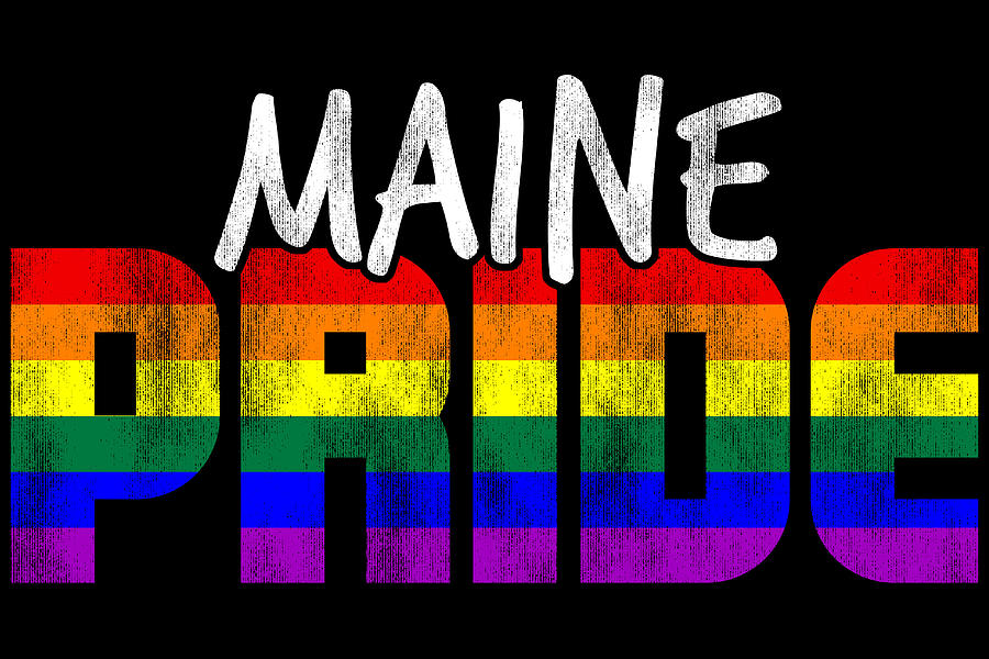 Maine Pride LGBT Flag Digital Art by Patrick Hiller Fine Art America