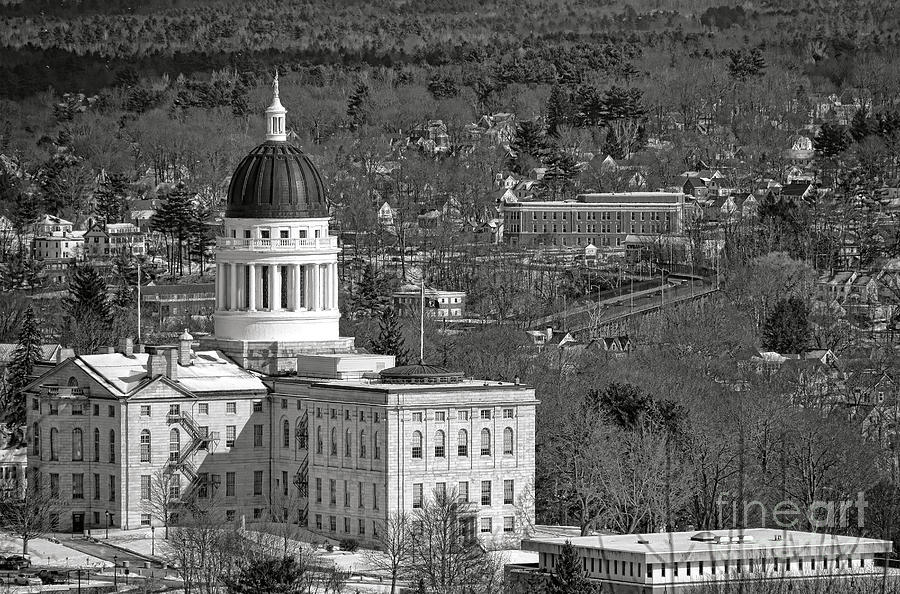 Maine State Capitol and Museum  Photograph by Olivier Le Queinec