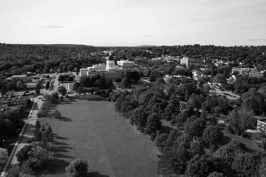 Maine State Capitol Building In Augusta Maine In Black And White ...