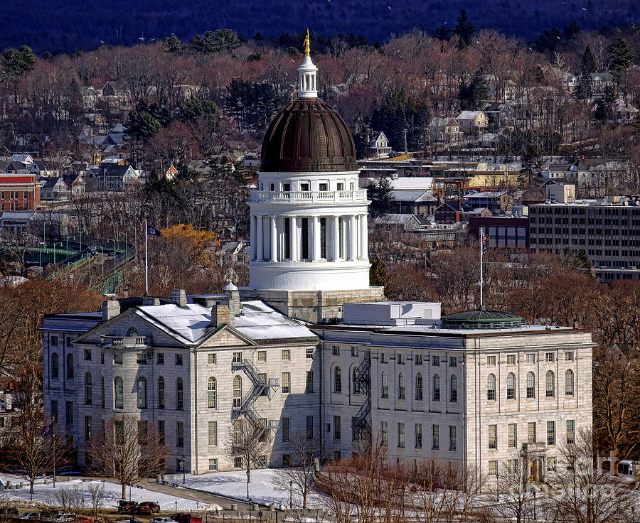 Maine State Capitol in Augusta Photograph by Olivier Le