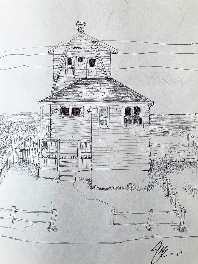 Maine Stay Drawing by Sue Gandy Maine Stay Drawing by Sue Gandy