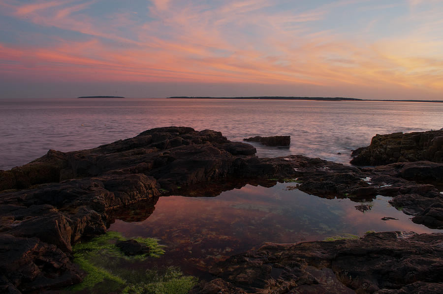 Maine Sunset Photograph by Bob Grabowski