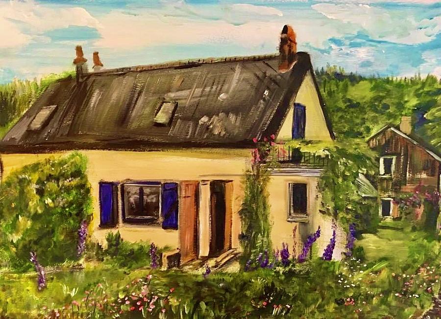 Maison a Larochemillay Painting by Belinda Low