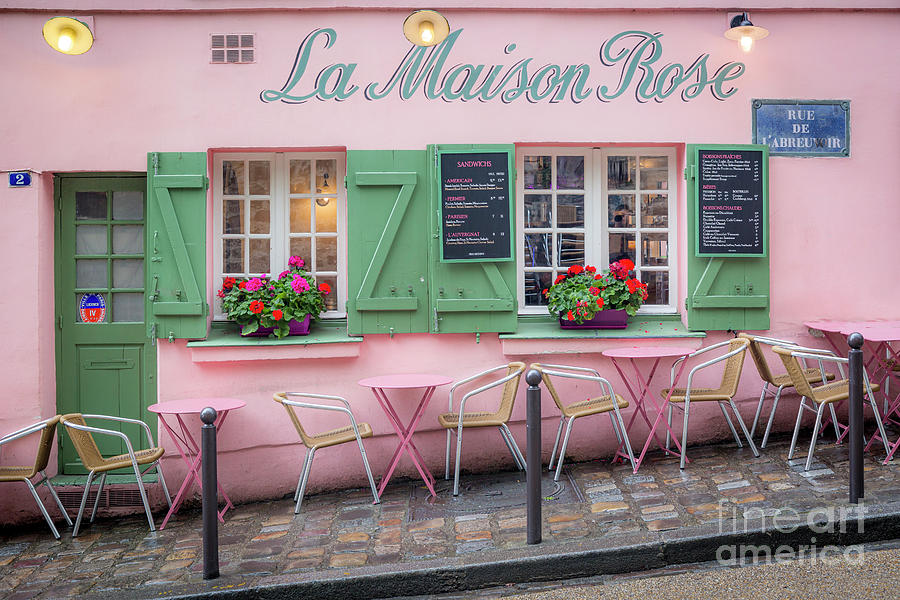 Maison Rose - Montmartre Paris Photograph by Brian Jannsen