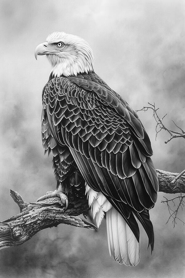 Majestic Bald Eagle Digital Art by Athena Mckinzie